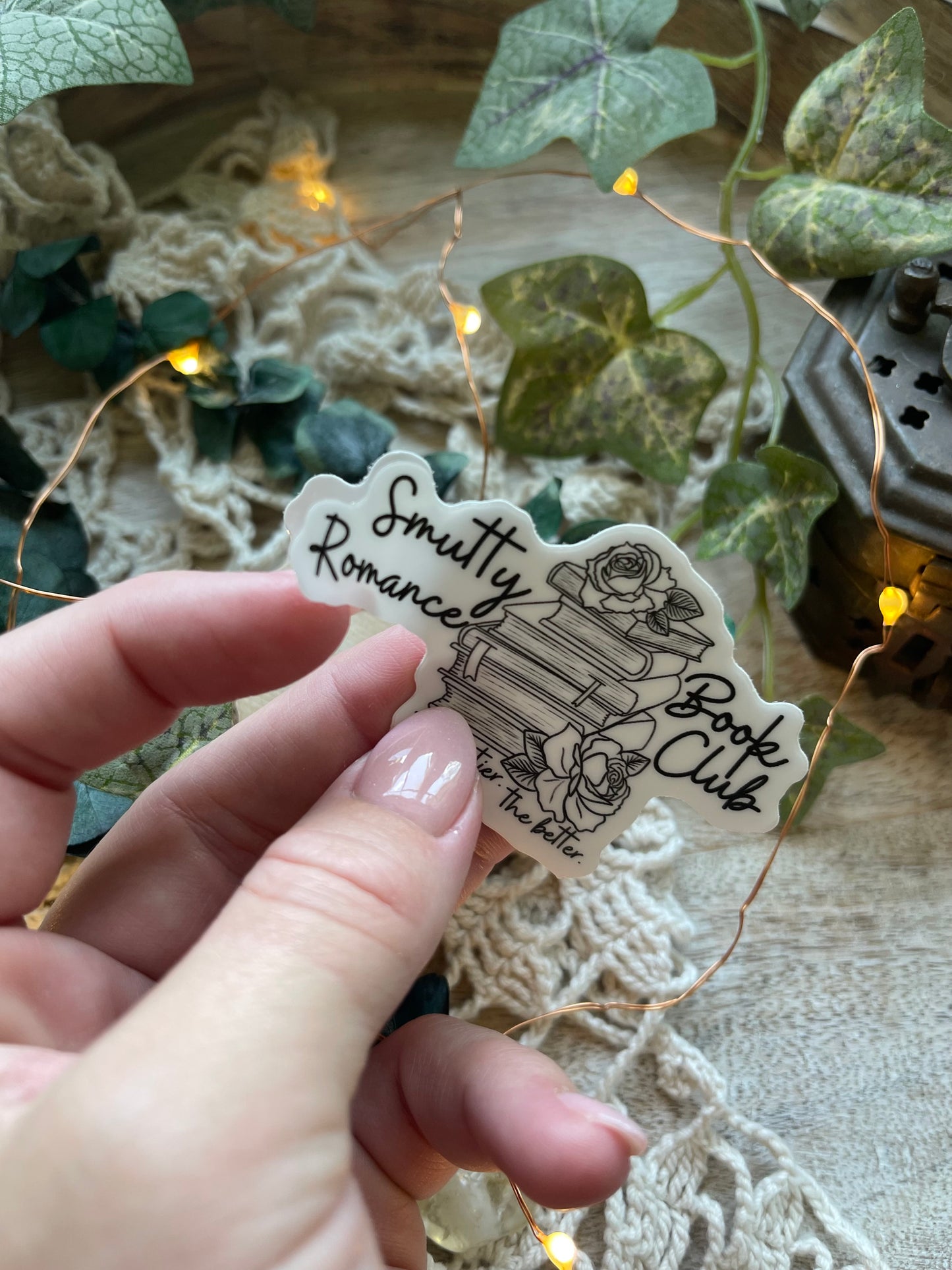 Smutty Romance Book Club Bookish Sticker