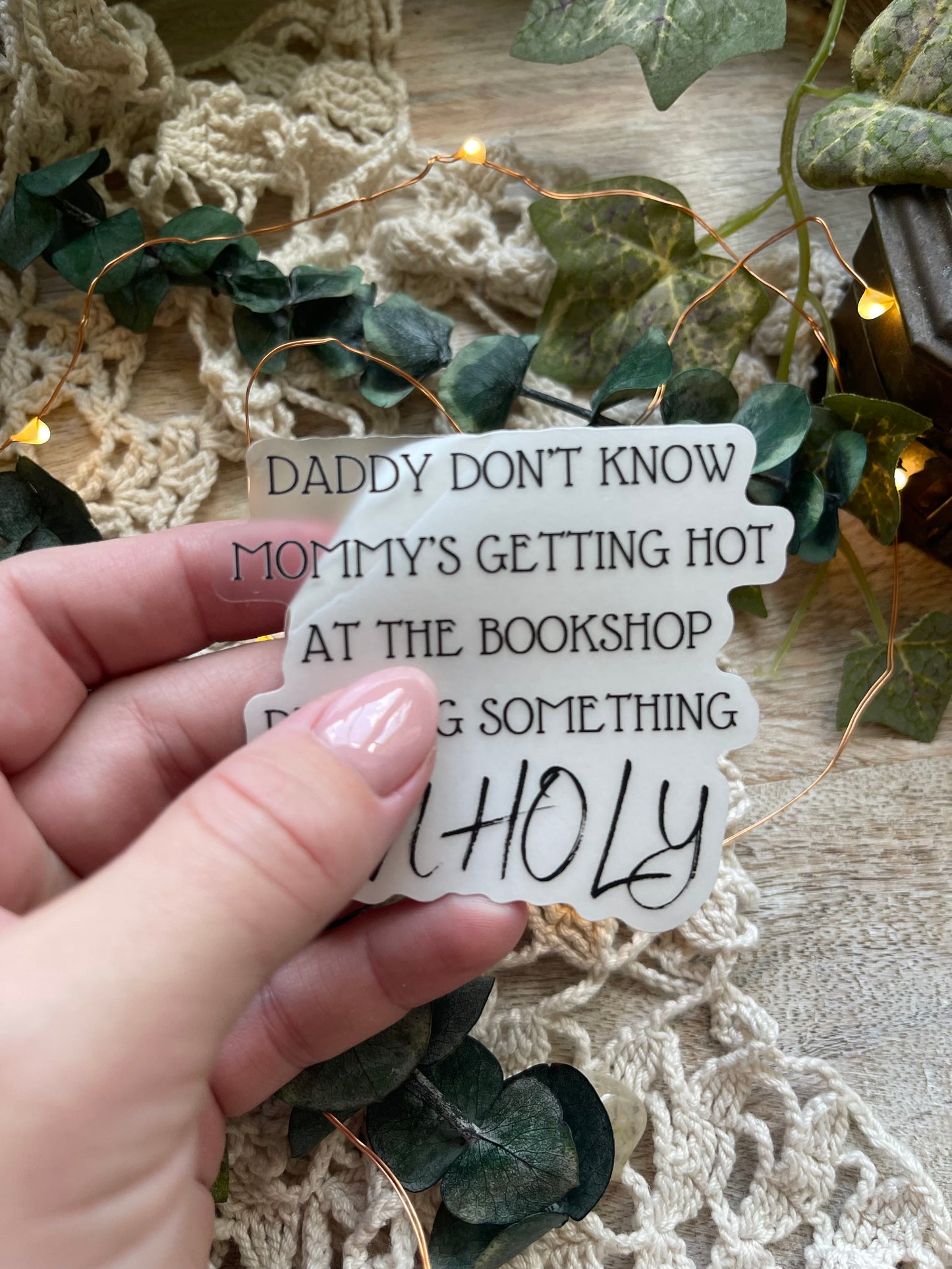 Unholy Bookish Sticker