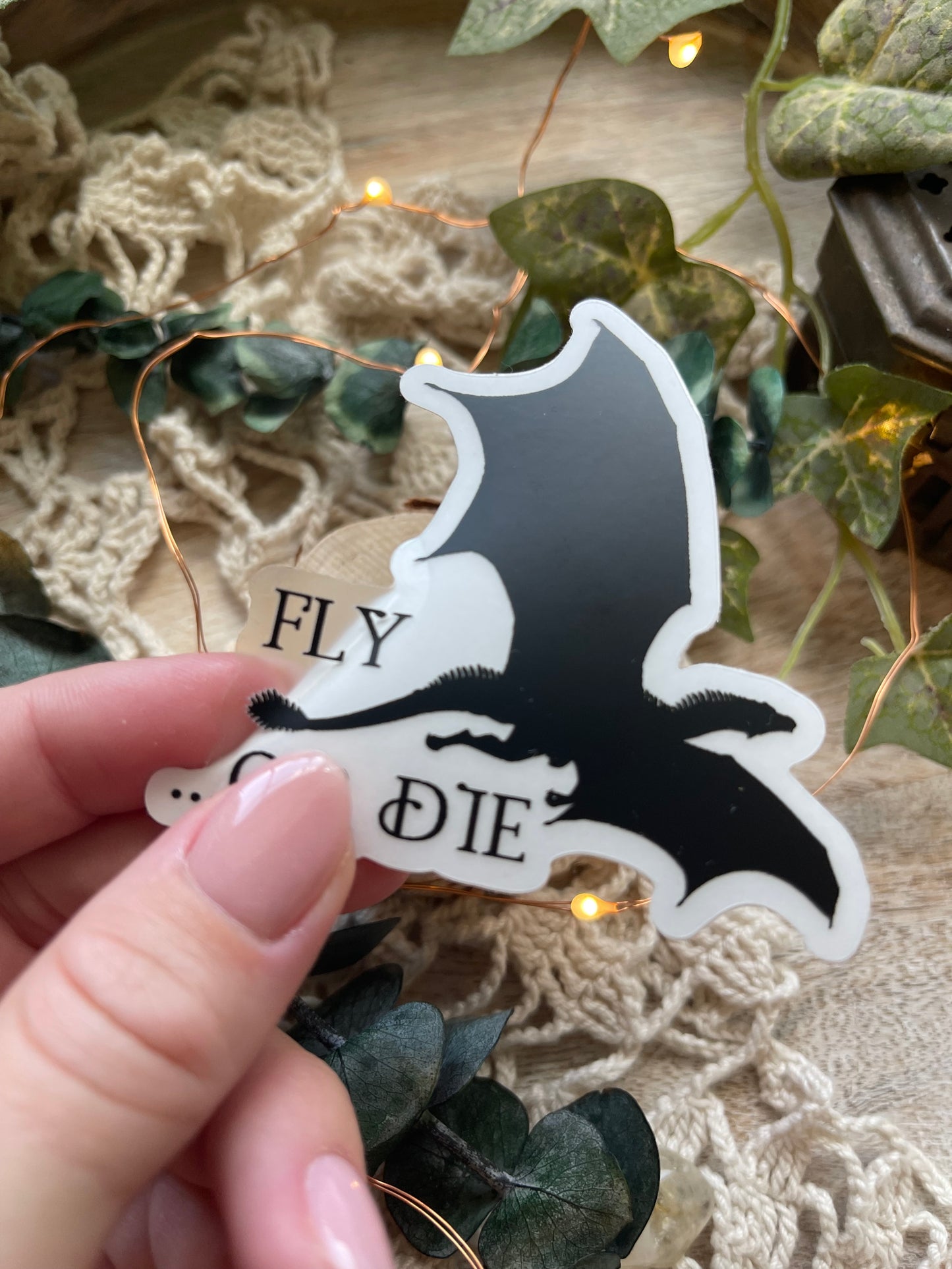 Fly or Die Dragon Bookish Stickers