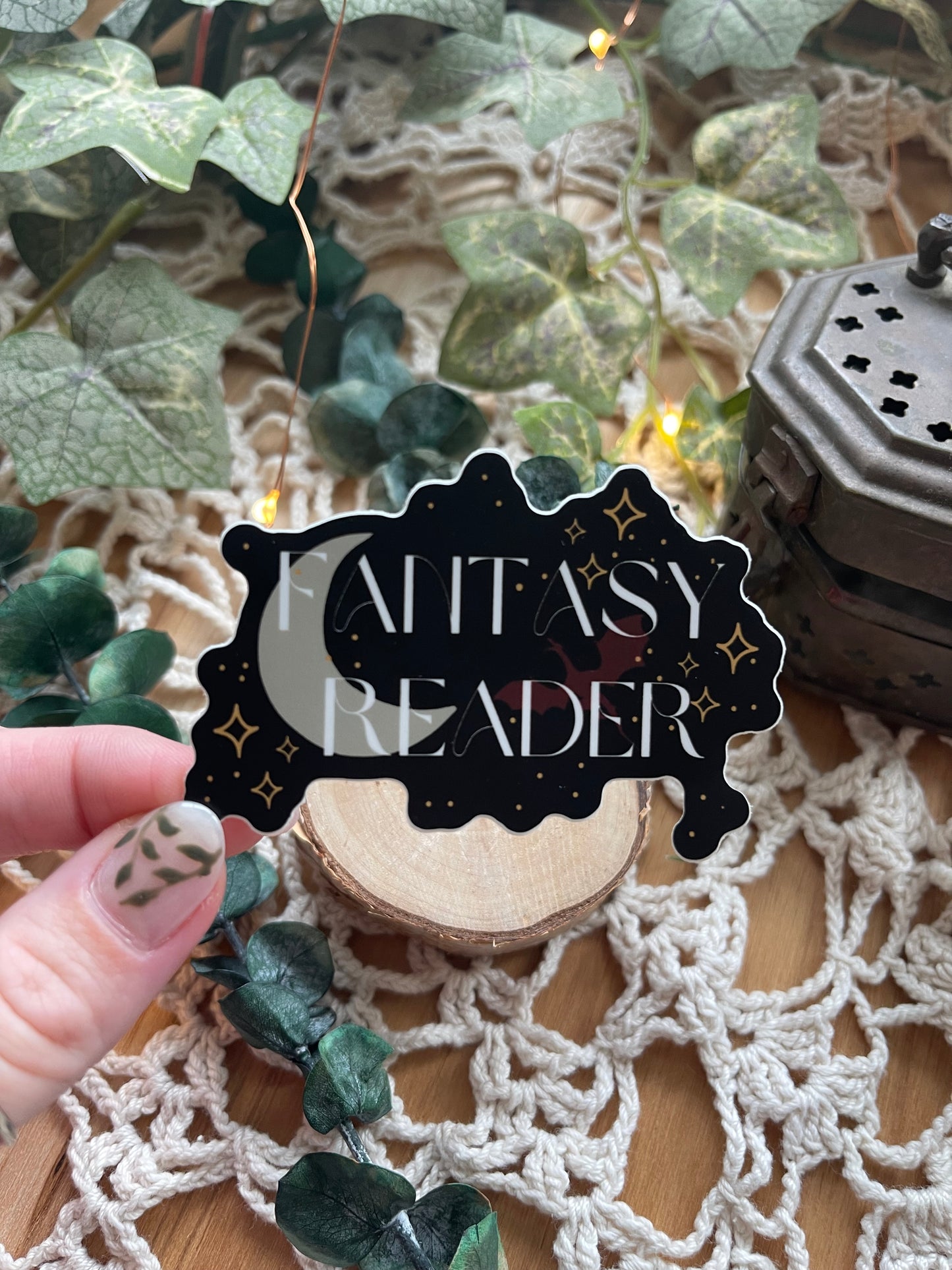 Fantasy Reader Bookish Sticker