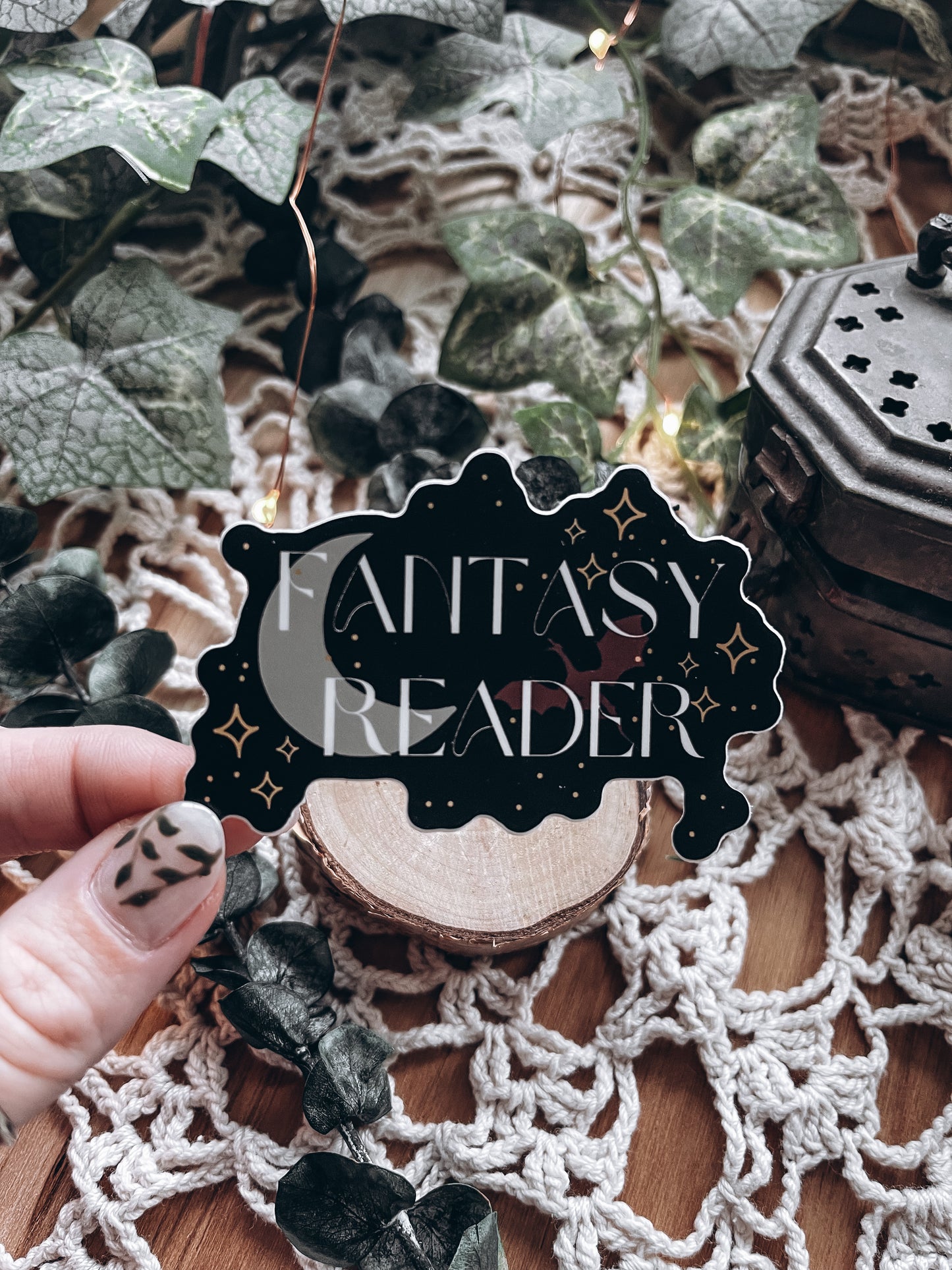 Fantasy Reader Bookish Sticker