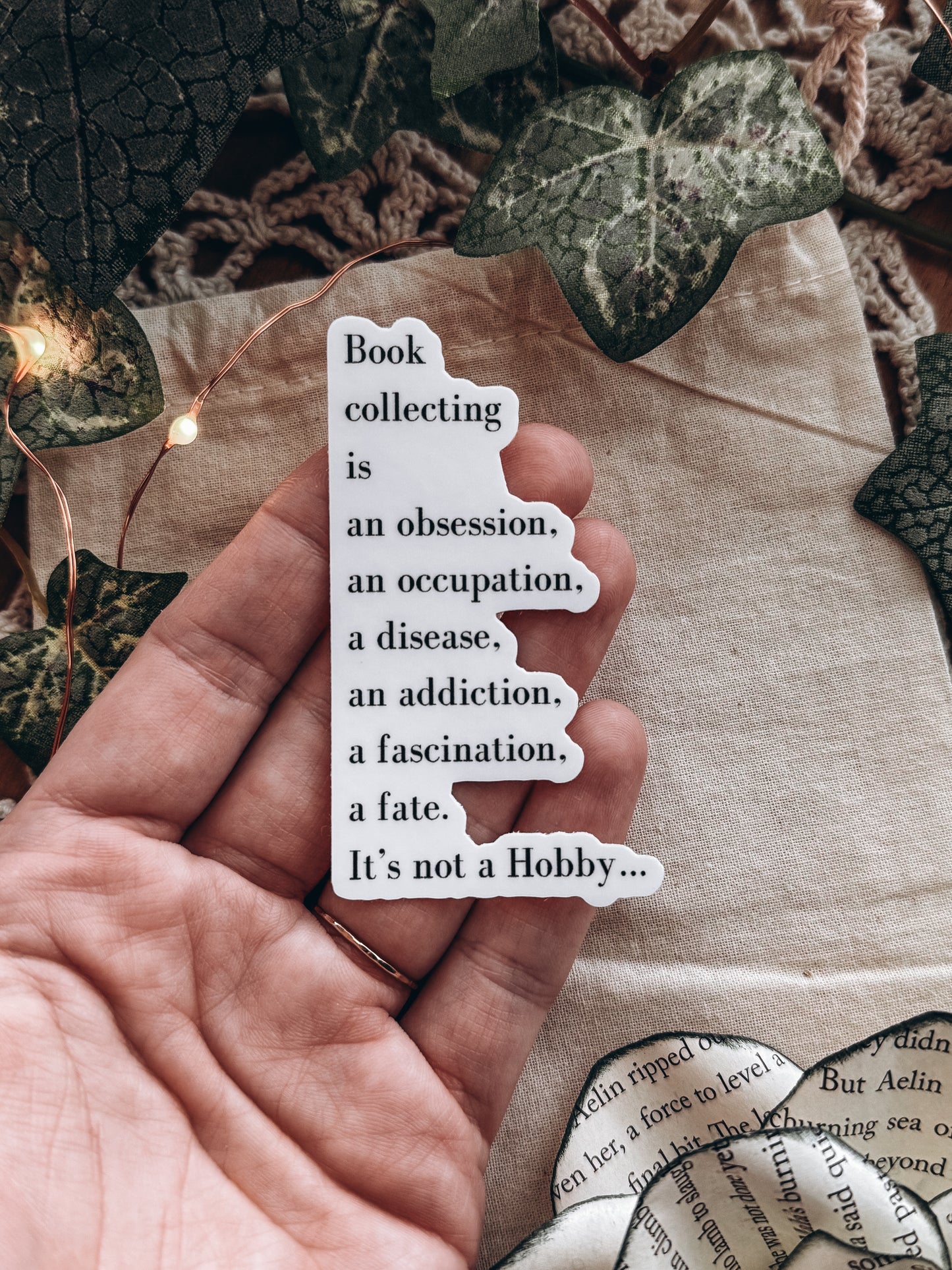 Book Colleting Bookish Sticker