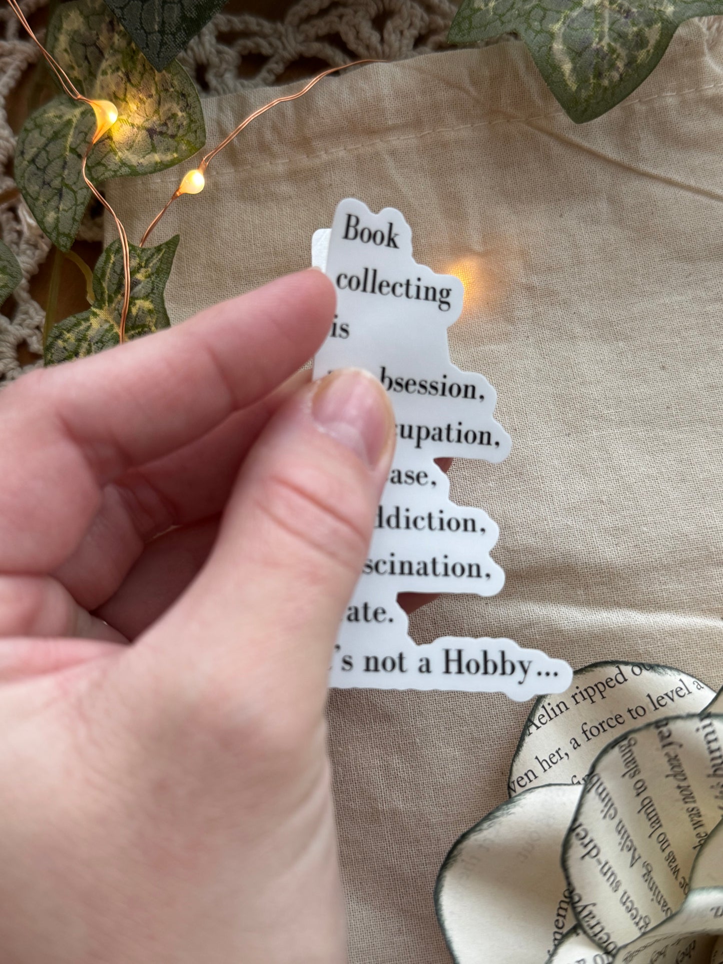 Book Colleting Bookish Sticker