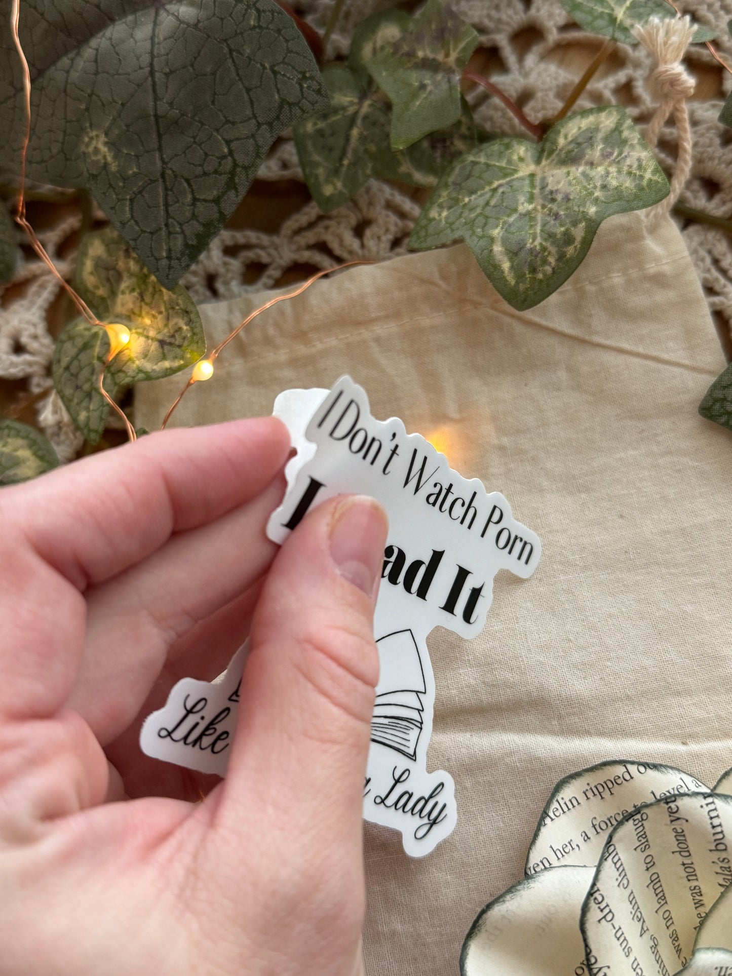 I Don't Watch *orn, I Read it! Bookish Sticker