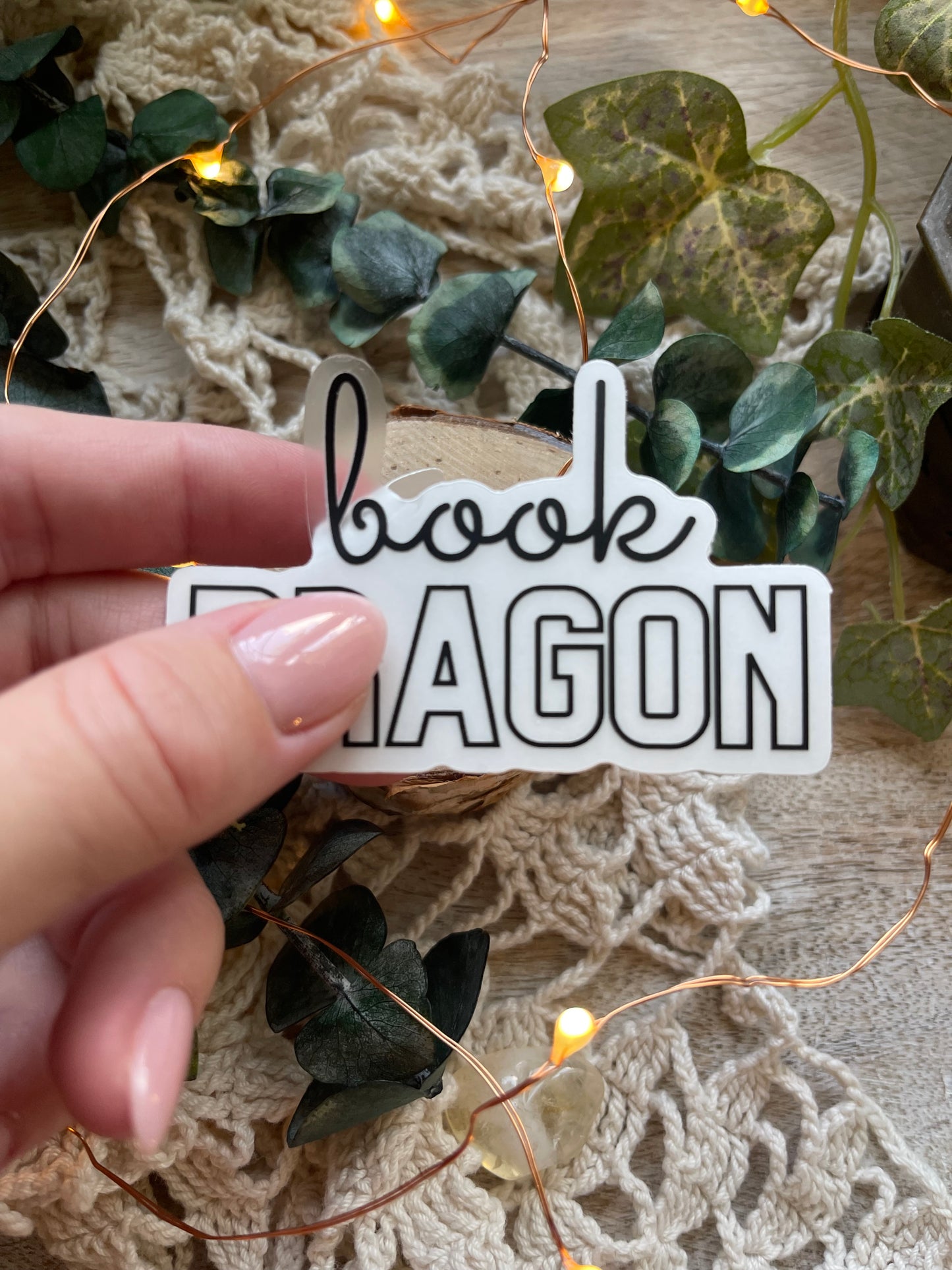 Book Dragon Bookish Sticker