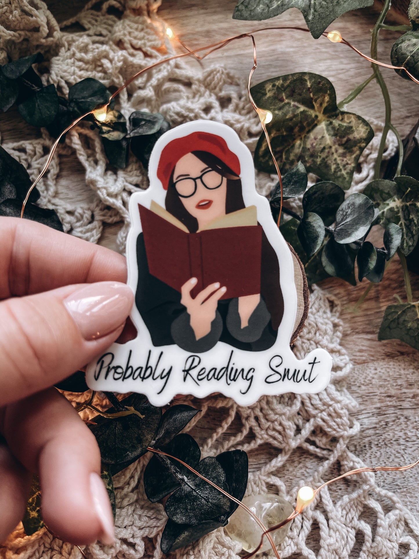 Probably Reading Smut Bookish Sticker