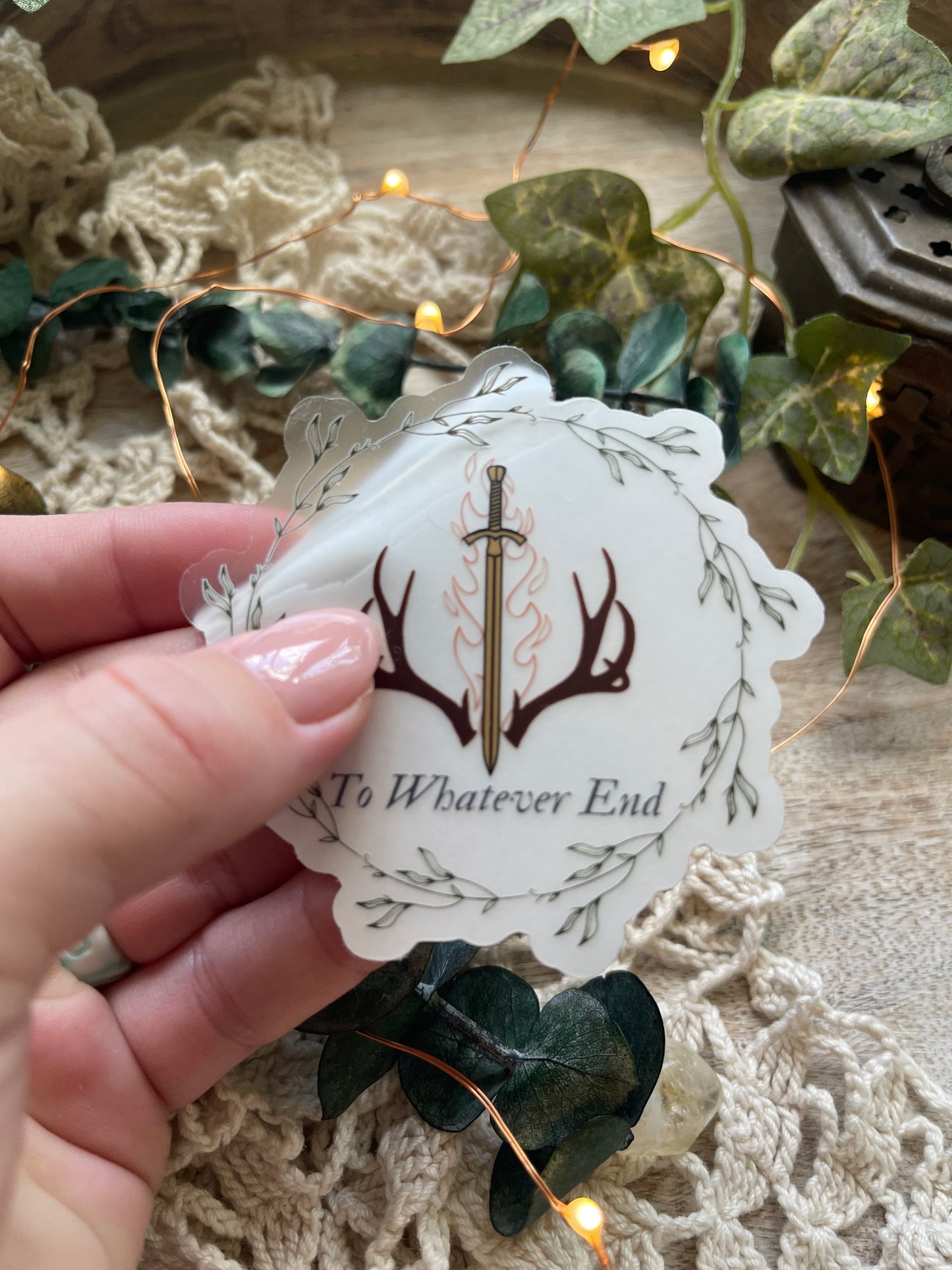 To Whatever End Bookish Sticker